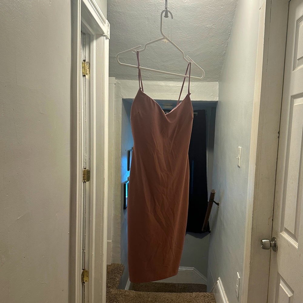 Windsor pinky nude body-con dress